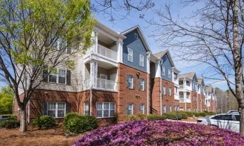 a large house with a large front yard