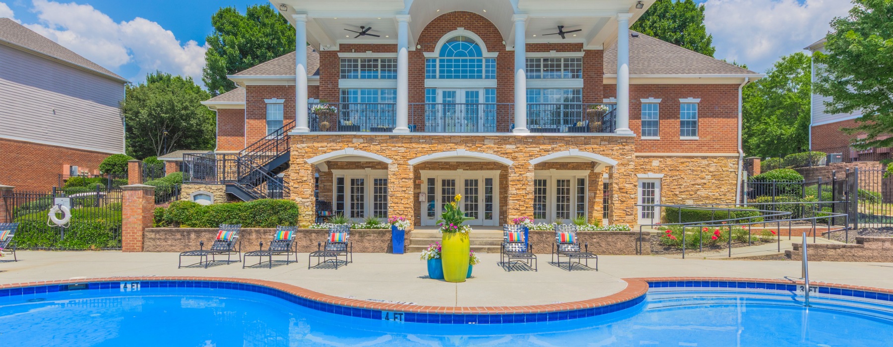 Swimming pool at Villas at Princeton Lakes apartments in Atlanta, GA