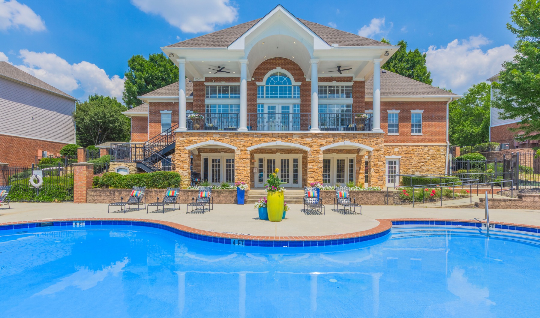 Swimming pool at Villas at Princeton Lakes apartments in Atlanta, GA