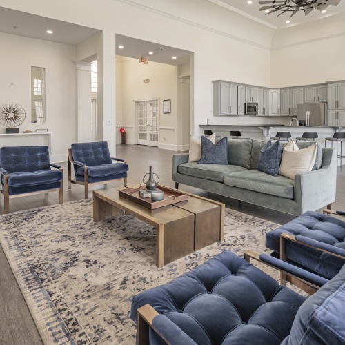 Clubroom at Villas at Princeton Lakes apartments in Atlanta, GA